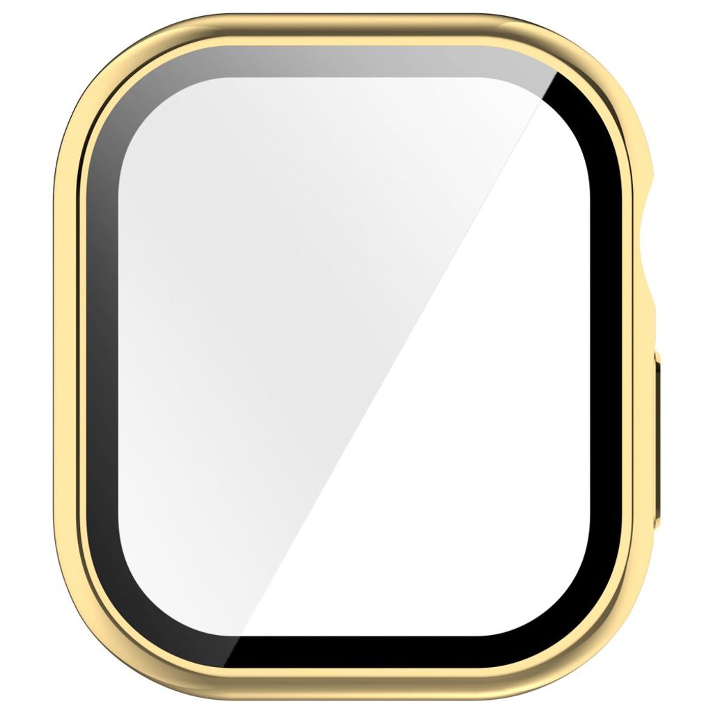 Apple Watch 12 46mm Cover med skærmbeskyttelse i hærdet glas - Guld