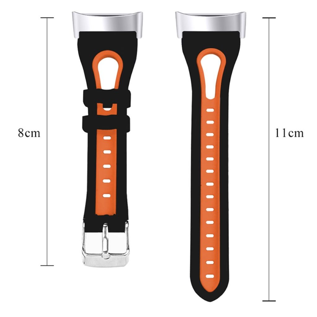 Fitbit Charge 6 / 5 Tofarget Klokkereim - Svart / Oransje