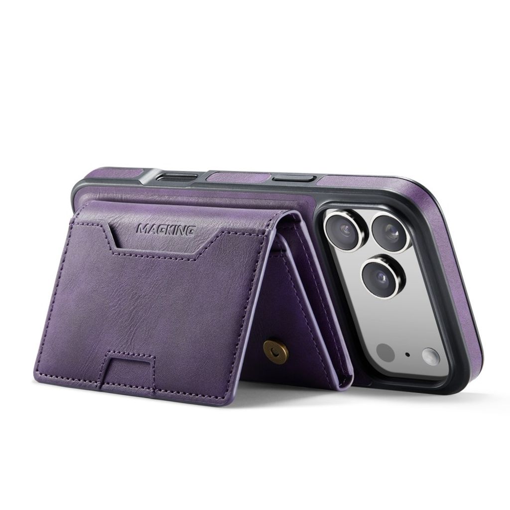MAGKING iPhone 18 Pro Max/17 Pro Max MagSafe Kuori irrotettavalla lompakolla - Violetti