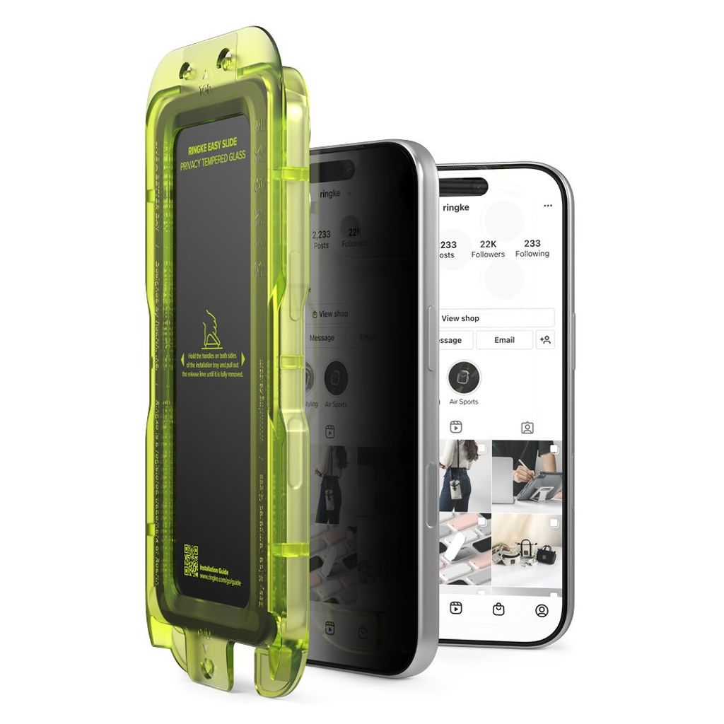 Ringke Easy Slide Privacy -näytönsuoja iPhone 17 Pro Max:lle