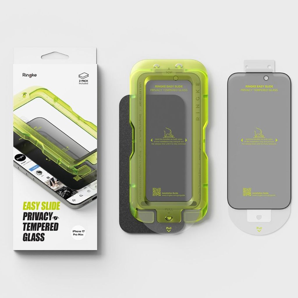 Ringke Easy Slide Privacy -näytönsuoja iPhone 17 Pro Max:lle