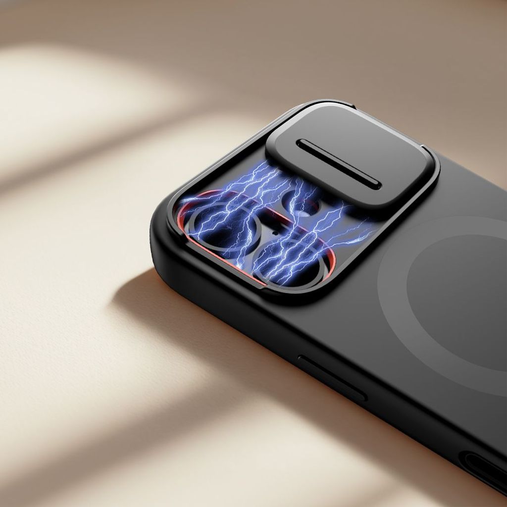 Tech-Protect Kevlar Aura MagSafe Cover til iPhone 17 - Sort