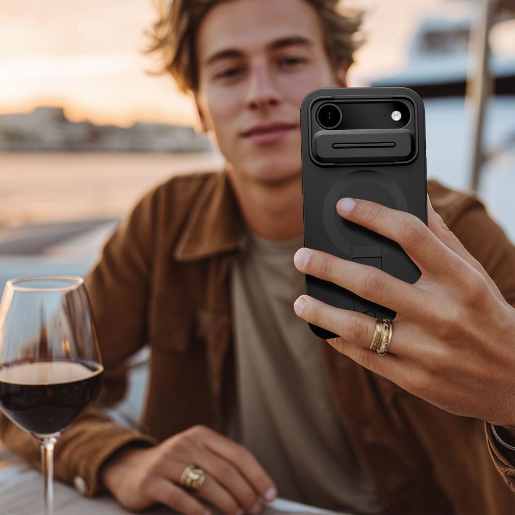 Tech-Protect Kevlar Aura MagSafe Cover til iPhone Air - Sort