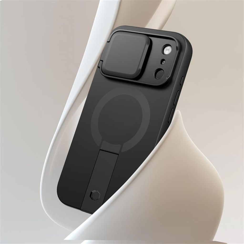 Tech-Protect Kevlar Aura MagSafe Cover til iPhone 17 Pro - Sort