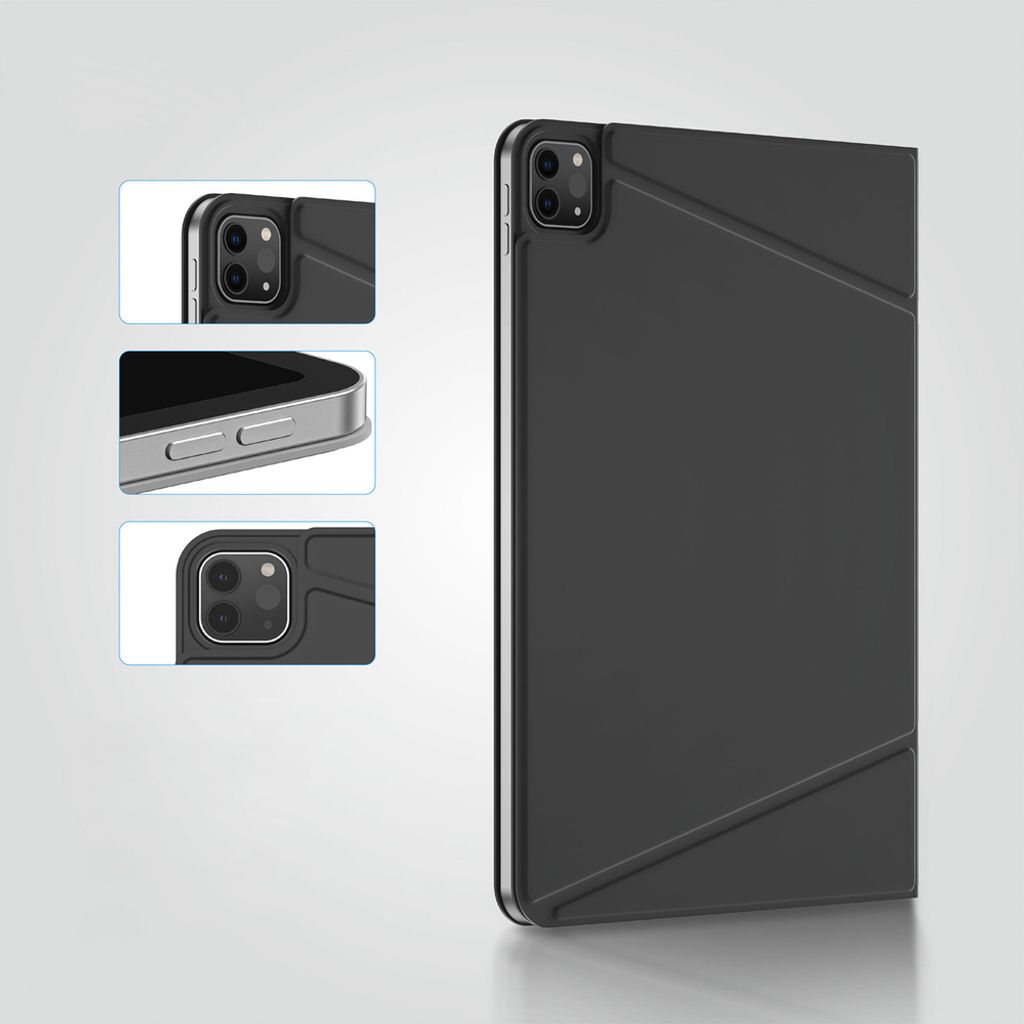 AmazingThing Matte Pro Mag Folio Flip Cover till iPad Air 11" 2025/2026 - Sort