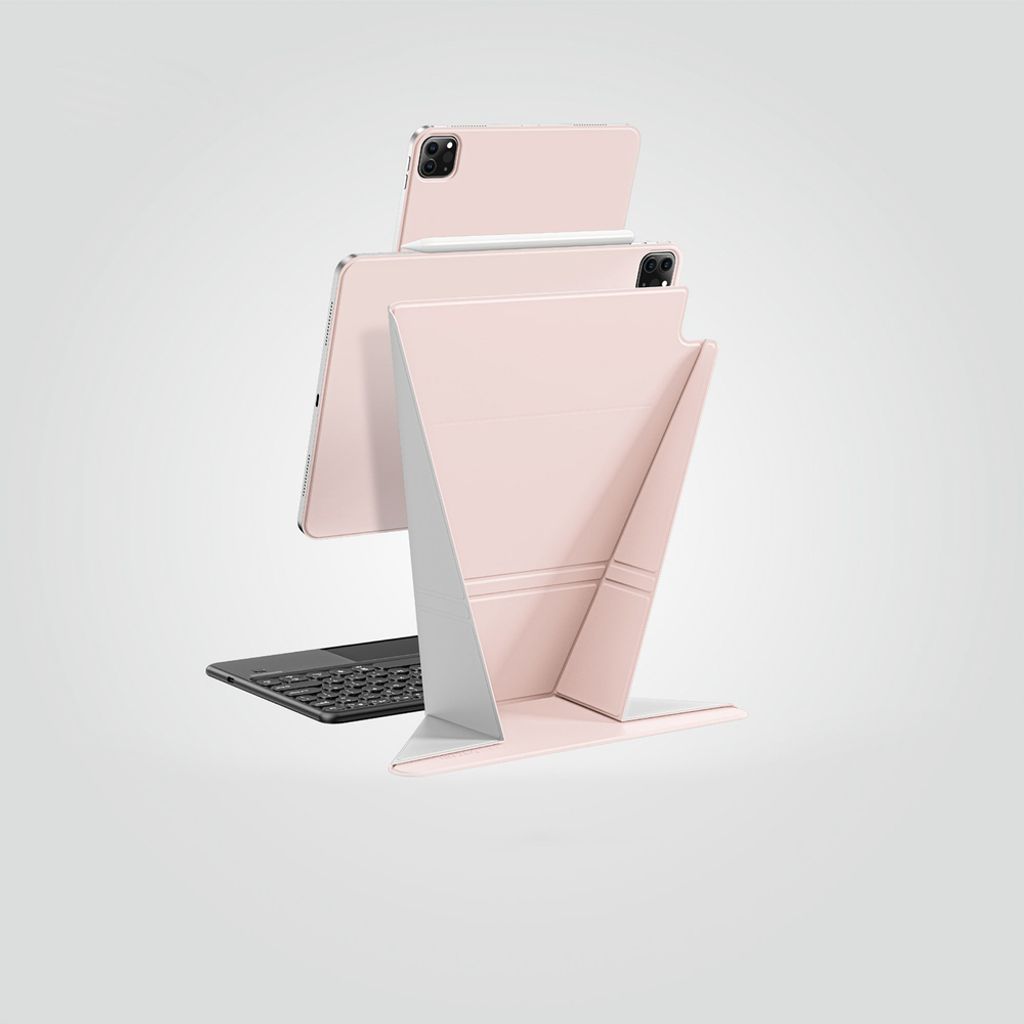 AmazingThing Matte Pro Mag Folio -kotelo till iPad Air 11" 2025/2026 - Vaaleanpunainen