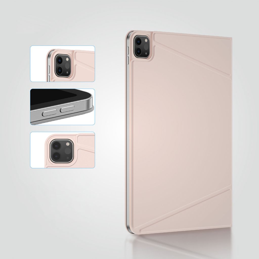 AmazingThing Matte Pro Mag Folio -kotelo till iPad Air 11" 2025/2026 - Vaaleanpunainen