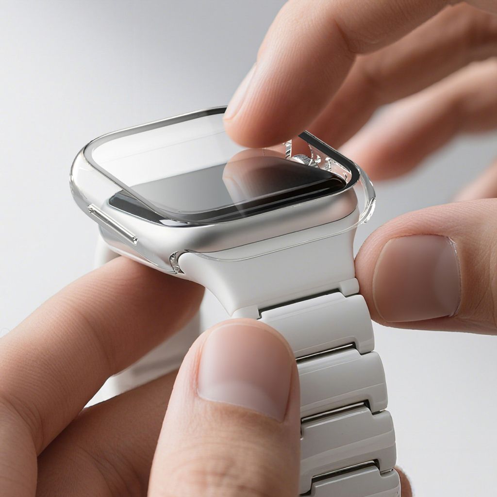 AmazingThing Radix kuori Apple Watch 46mm  - Läpinäkyvä