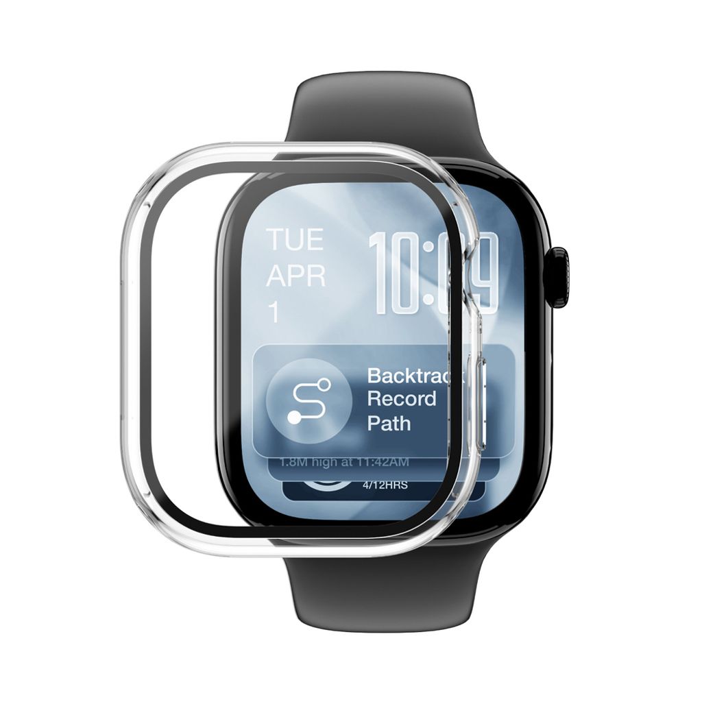 AmazingThing Radix kuori Apple Watch 46mm  - Läpinäkyvä