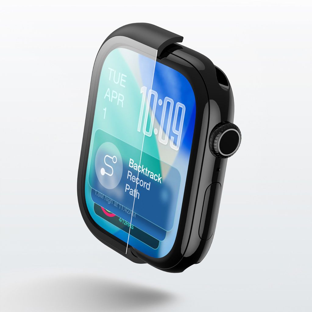 AmazingThing Radix kuori Apple Watch 46mm - Musta