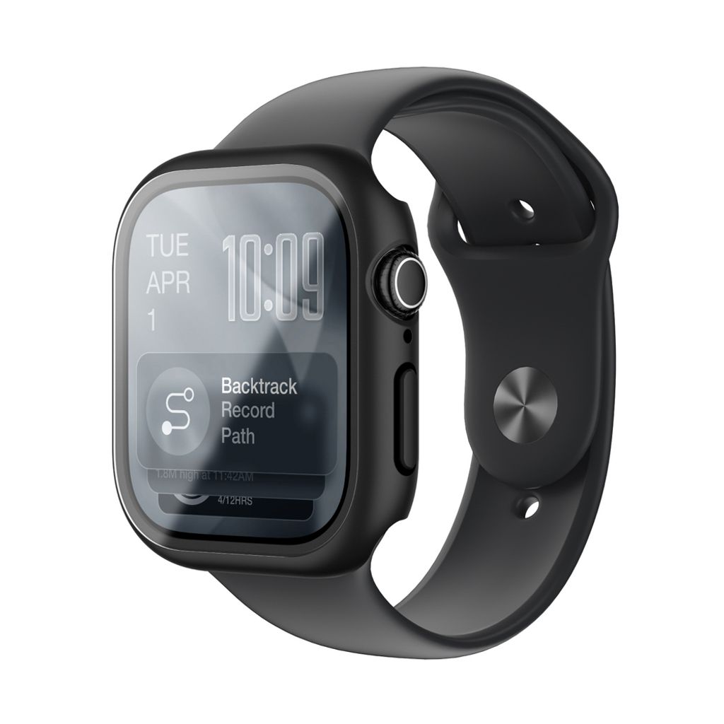 AmazingThing Radix kuori Apple Watch 11 42mm - Musta