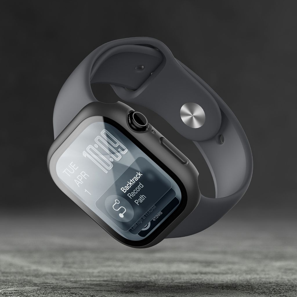 AmazingThing Radix kuori Apple Watch 11 42mm - Musta