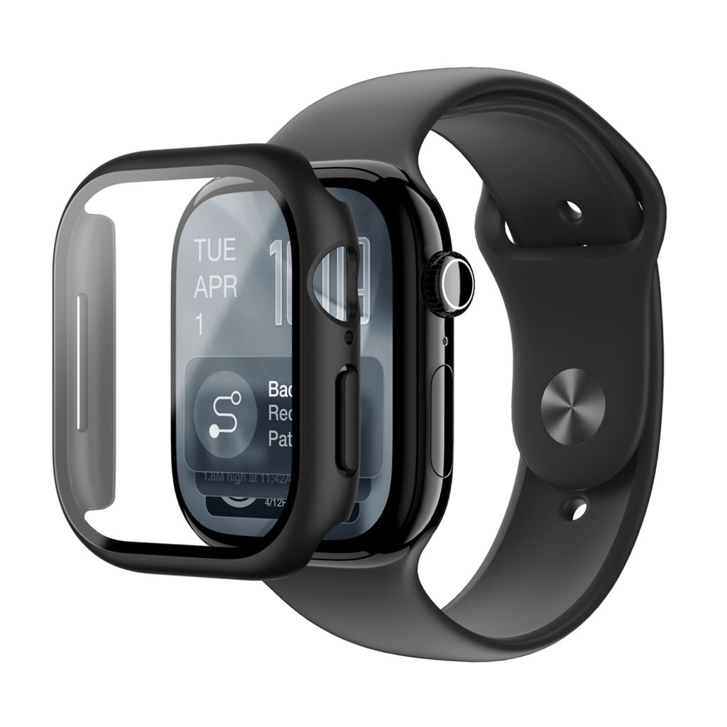 AmazingThing Radix kuori Apple Watch 11 42mm - Musta
