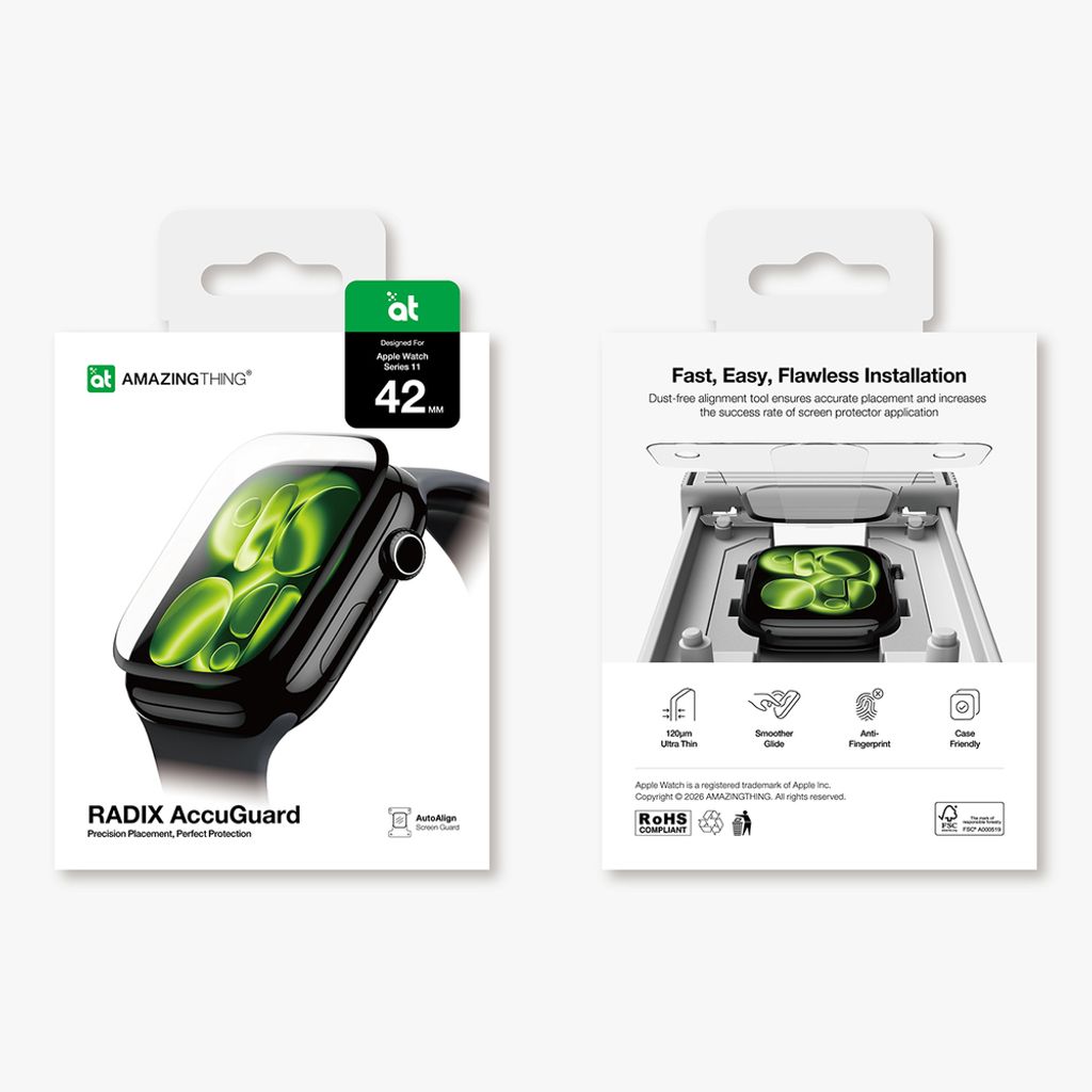 AmazingThing Radix Näytönsuoja Apple Watch 11 42mm
