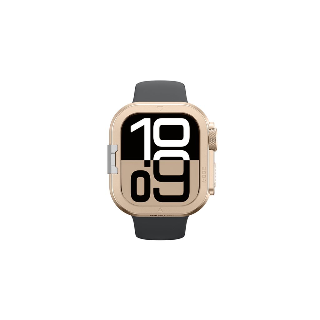 AmazingThing Titan Pro kuori Apple Watch 11 46mm - Kulta