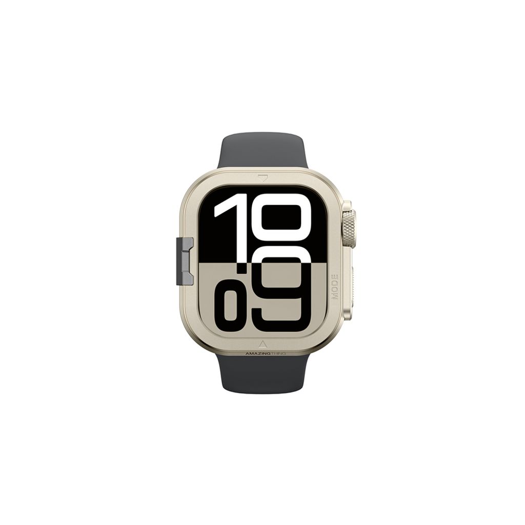 AmazingThing Titan Pro kuori Apple Watch 11 46mm - Titanium