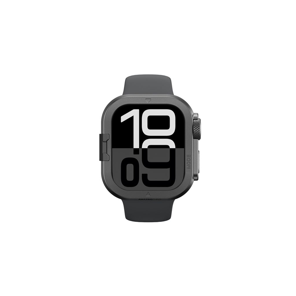 AmazingThing Titan Pro kuori Apple Watch 11 46mm  - Musta