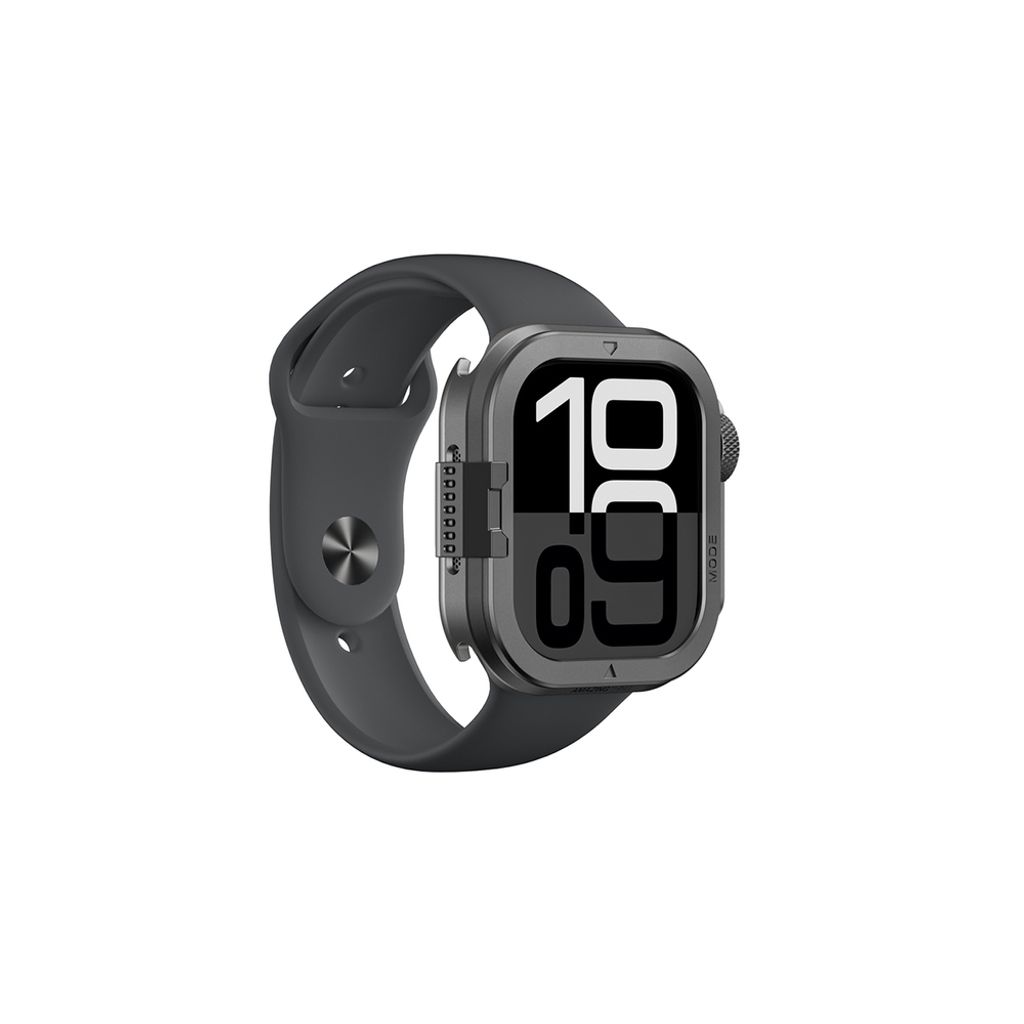 AmazingThing Titan Pro kuori Apple Watch 11 46mm  - Musta