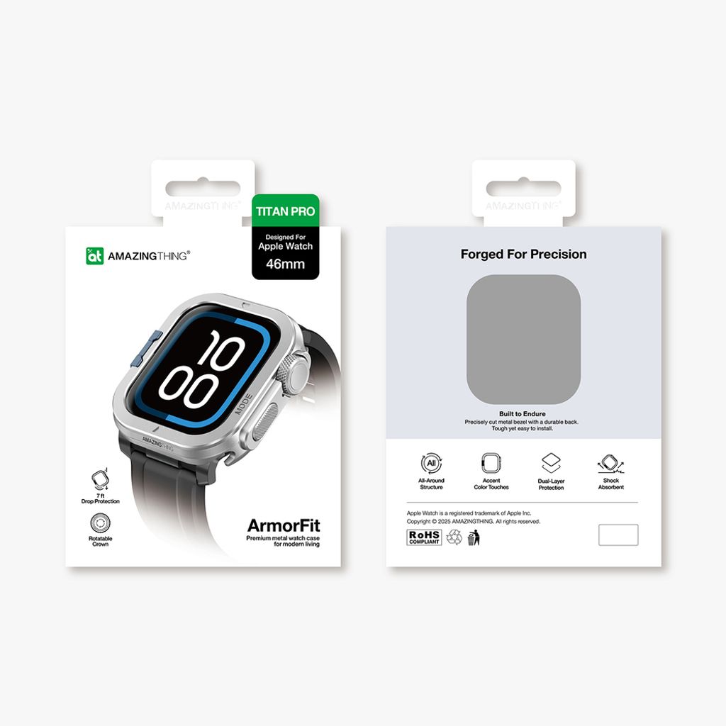 AmazingThing Titan Pro kuori Apple Watch 11 46mm - Hopea