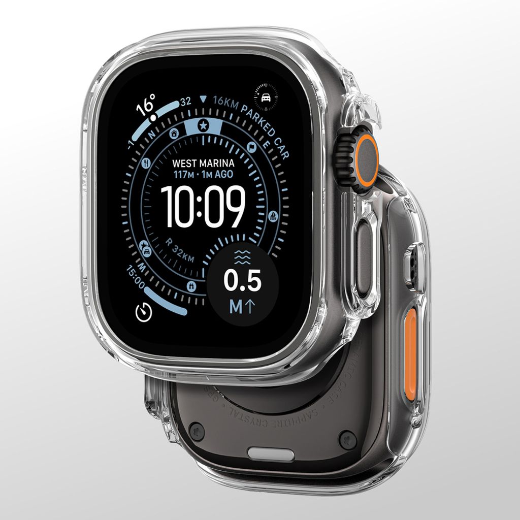 AmazingThing Minimal kuori Apple Watch UItra 3 49mm  - Läpinäkyvä