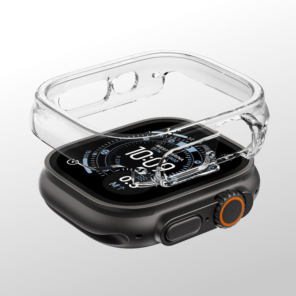 AmazingThing Minimal kuori Apple Watch UItra 3 49mm  - Läpinäkyvä