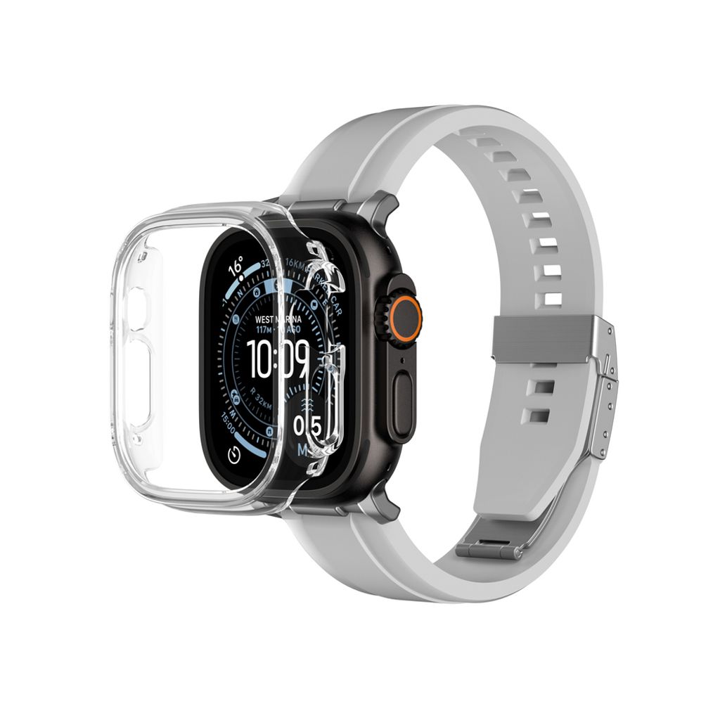 AmazingThing Minimal kuori Apple Watch UItra 3 49mm  - Läpinäkyvä