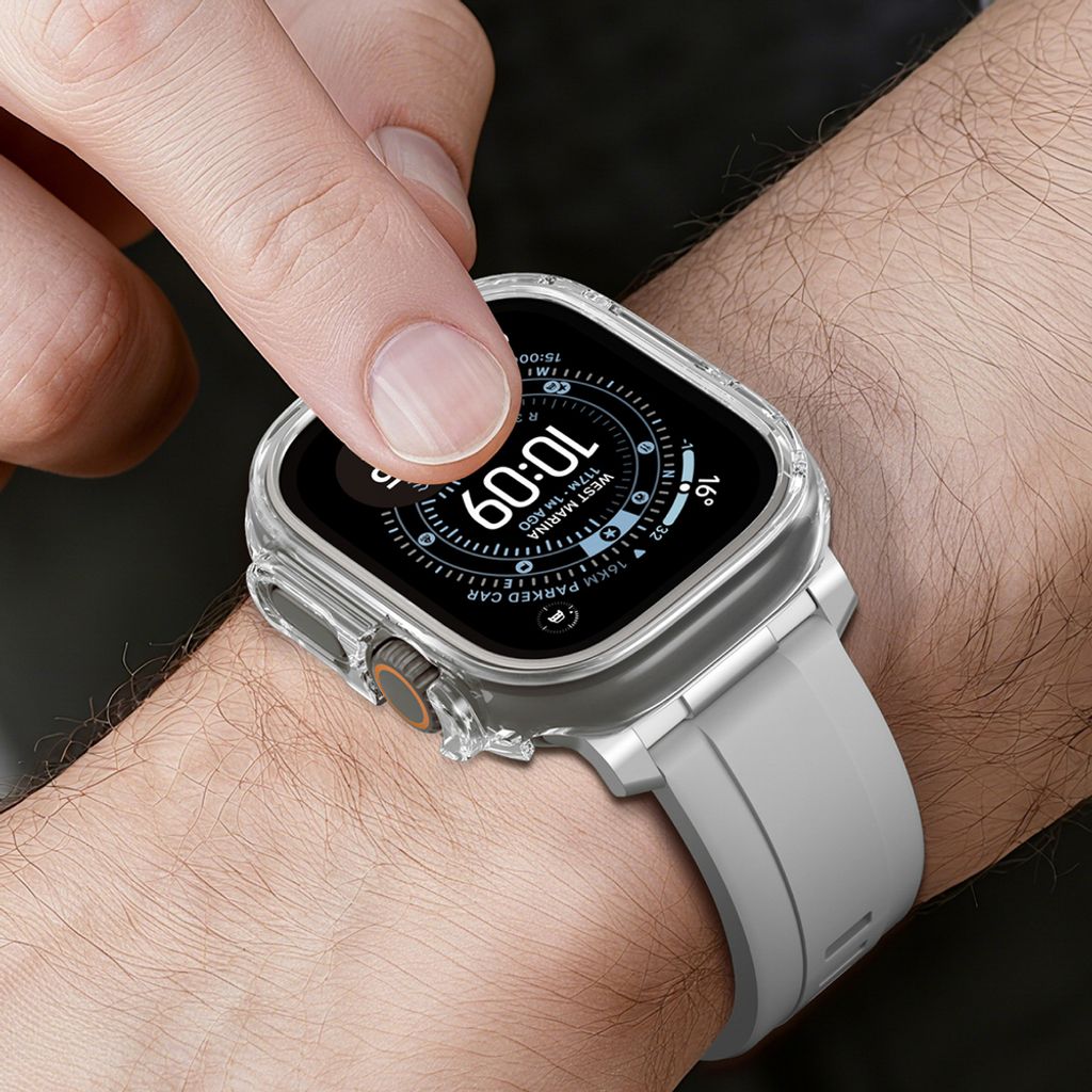 AmazingThing Minimal kuori Apple Watch UItra 3 49mm  - Läpinäkyvä