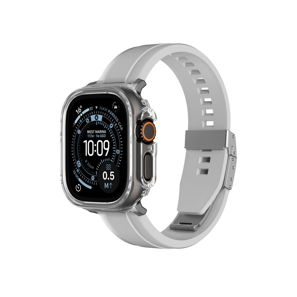 AmazingThing Minimal kuori Apple Watch UItra 3 49mm  - Läpinäkyvä