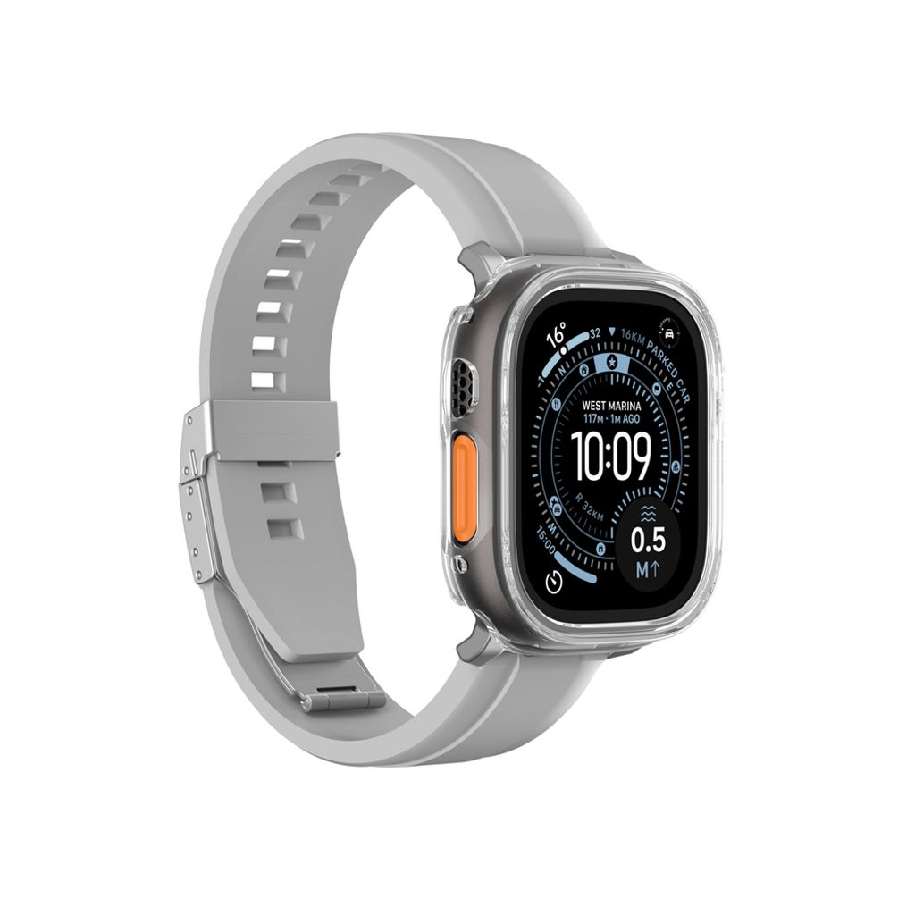 AmazingThing Minimal kuori Apple Watch UItra 3 49mm  - Läpinäkyvä