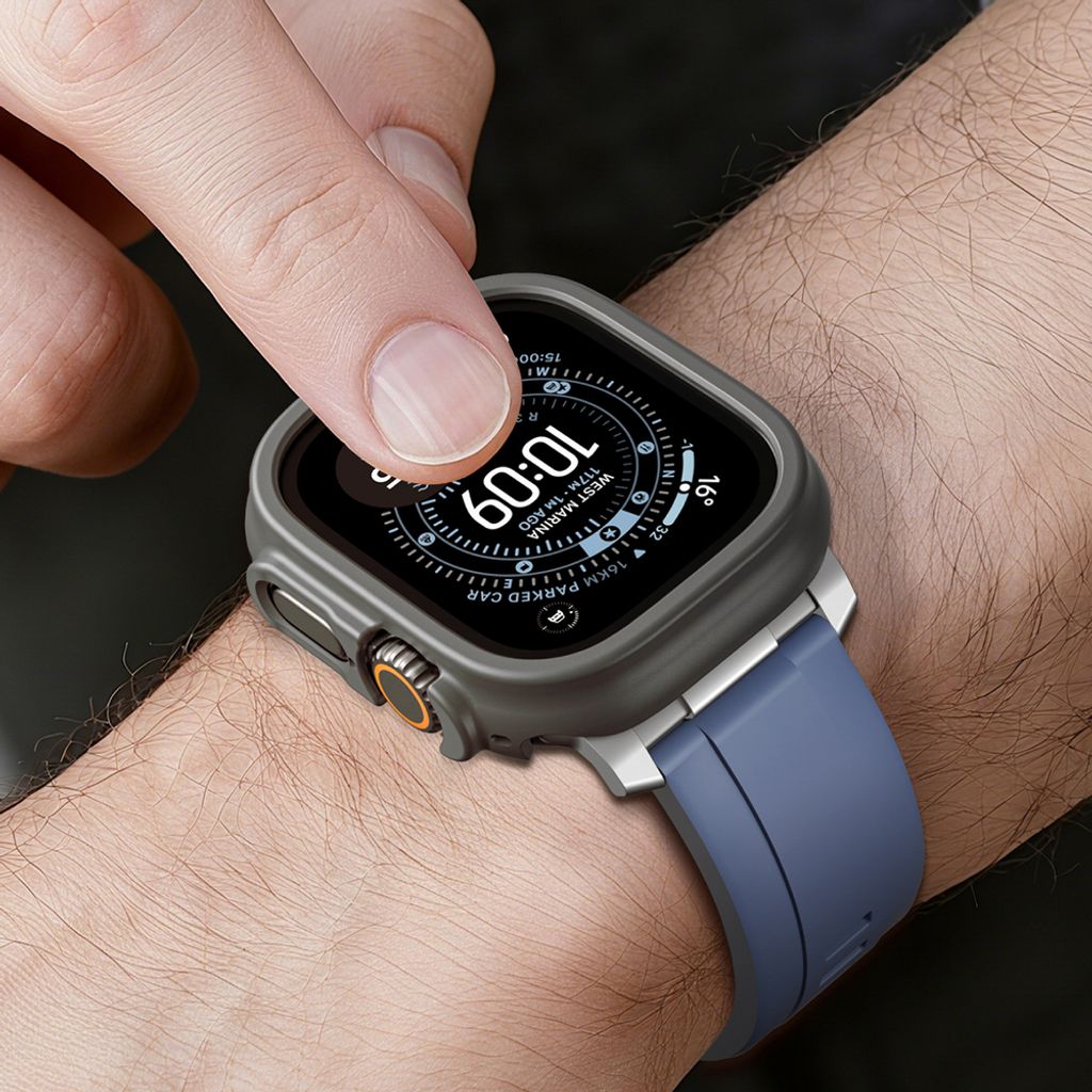 AmazingThing Minimal kuori Apple Watch UItra 3 49mm - Musta