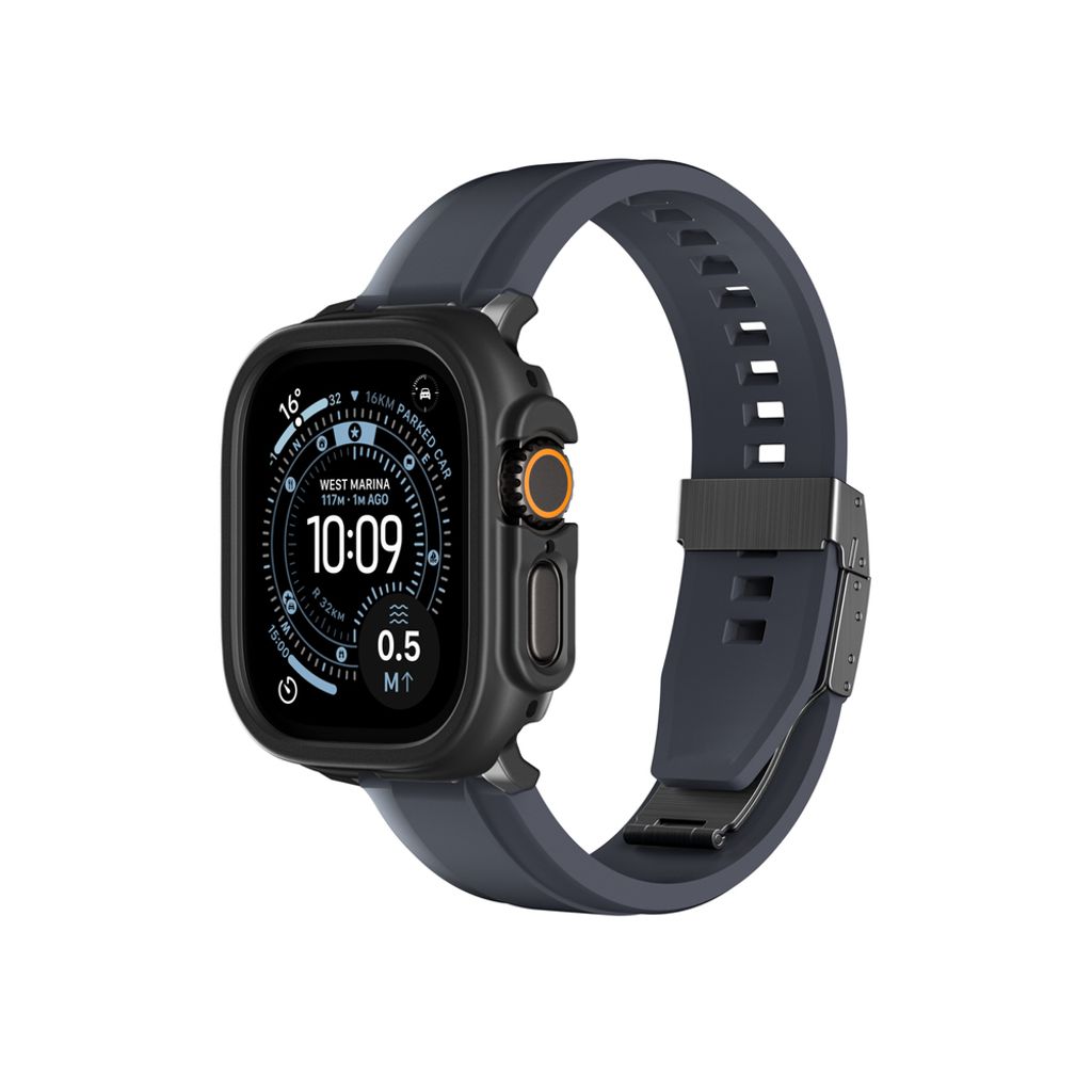 AmazingThing Minimal kuori Apple Watch UItra 3 49mm - Musta