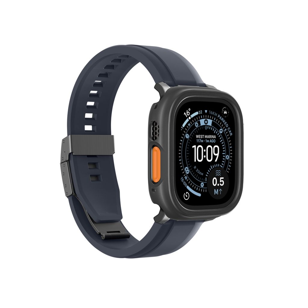 AmazingThing Minimal kuori Apple Watch UItra 3 49mm - Musta