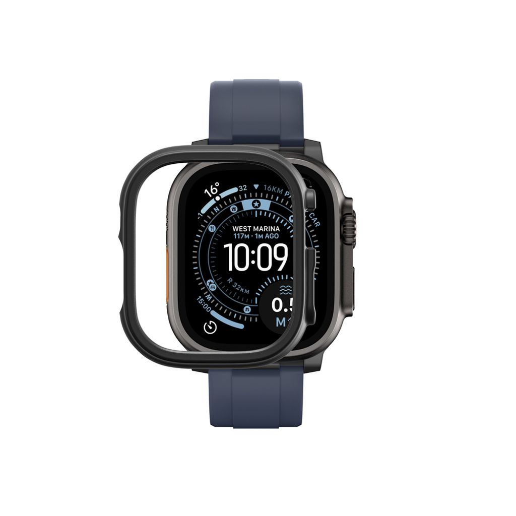 AmazingThing Minimal kuori Apple Watch UItra 3 49mm - Musta