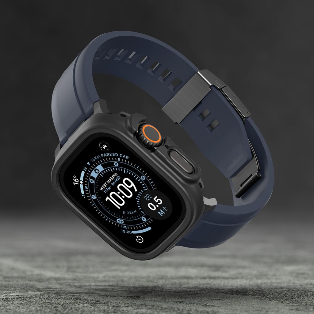 AmazingThing Minimal kuori Apple Watch UItra 3 49mm - Musta