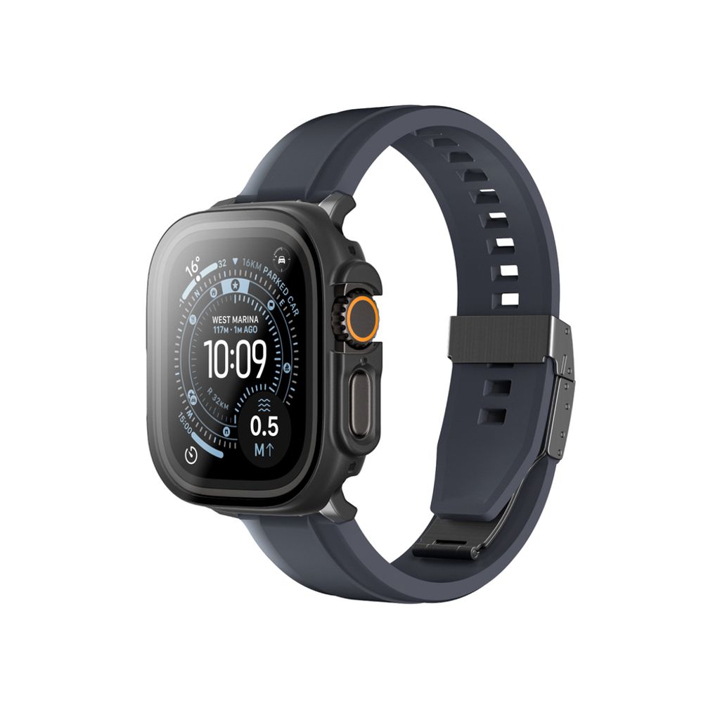 AmazingThing Radix kuori Apple Watch UItra 3 49mm  - Musta