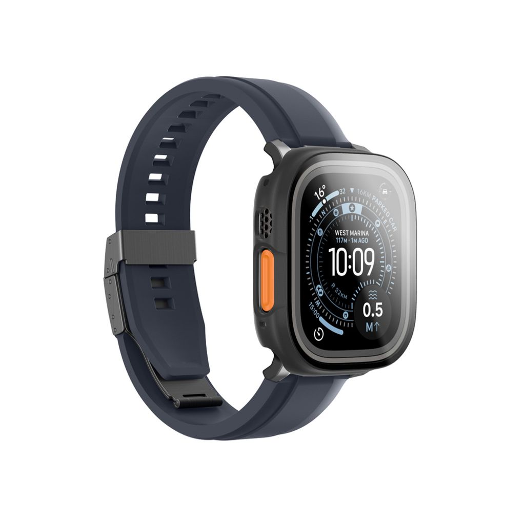 AmazingThing Radix kuori Apple Watch UItra 3 49mm  - Musta