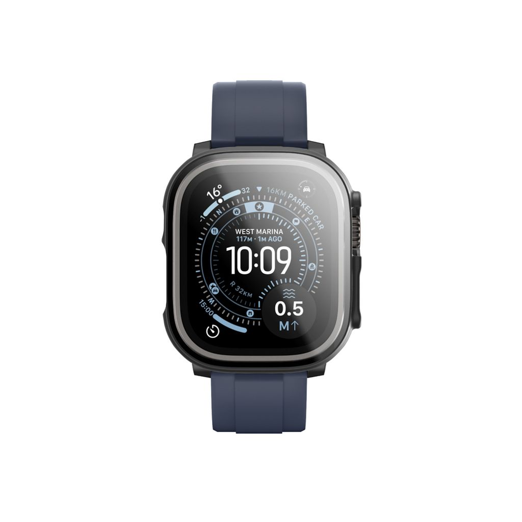 AmazingThing Radix kuori Apple Watch UItra 3 49mm  - Musta