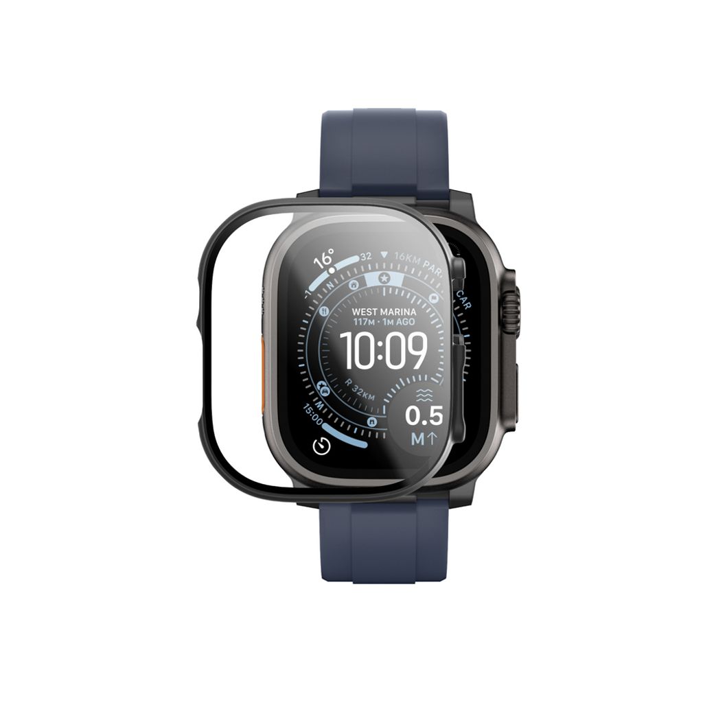 AmazingThing Radix kuori Apple Watch UItra 3 49mm  - Musta