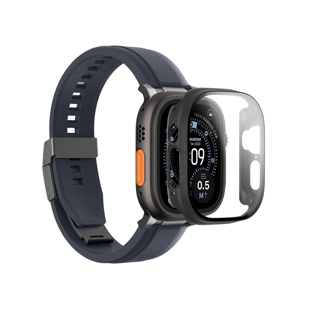 AmazingThing Radix kuori Apple Watch UItra 3 49mm  - Musta