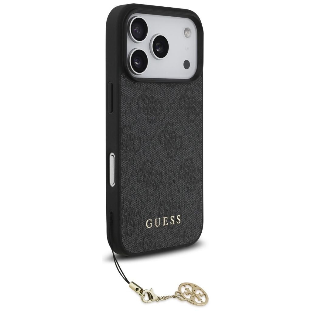 Guess 4G Charms Collection MagSafe -kuori till iPhone 17 Pro - Musta