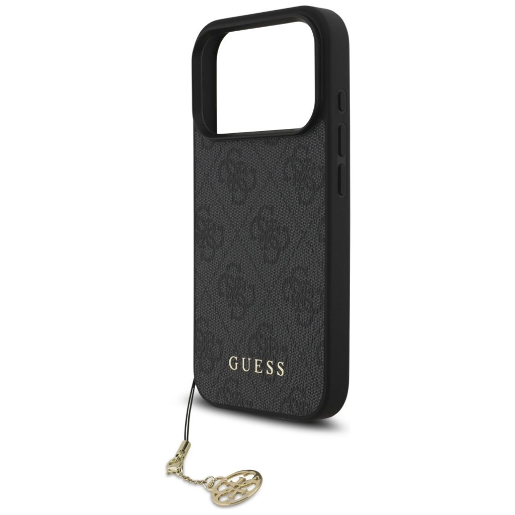 Guess 4G Charms Collection MagSafe -kuori till iPhone 17 Pro - Musta