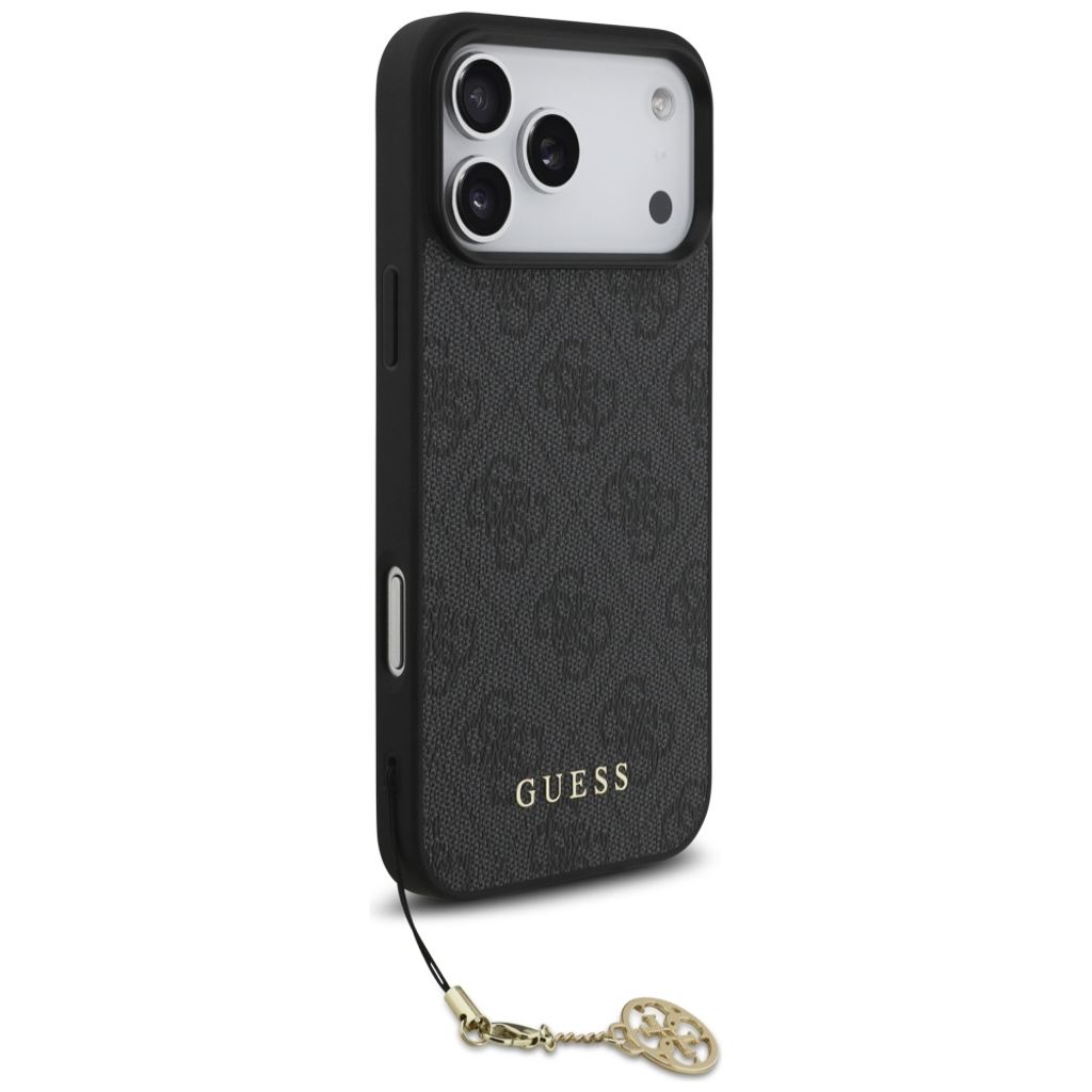 Guess 4G Charms Collection MagSafe -kuori till iPhone 17 Pro Max - Musta