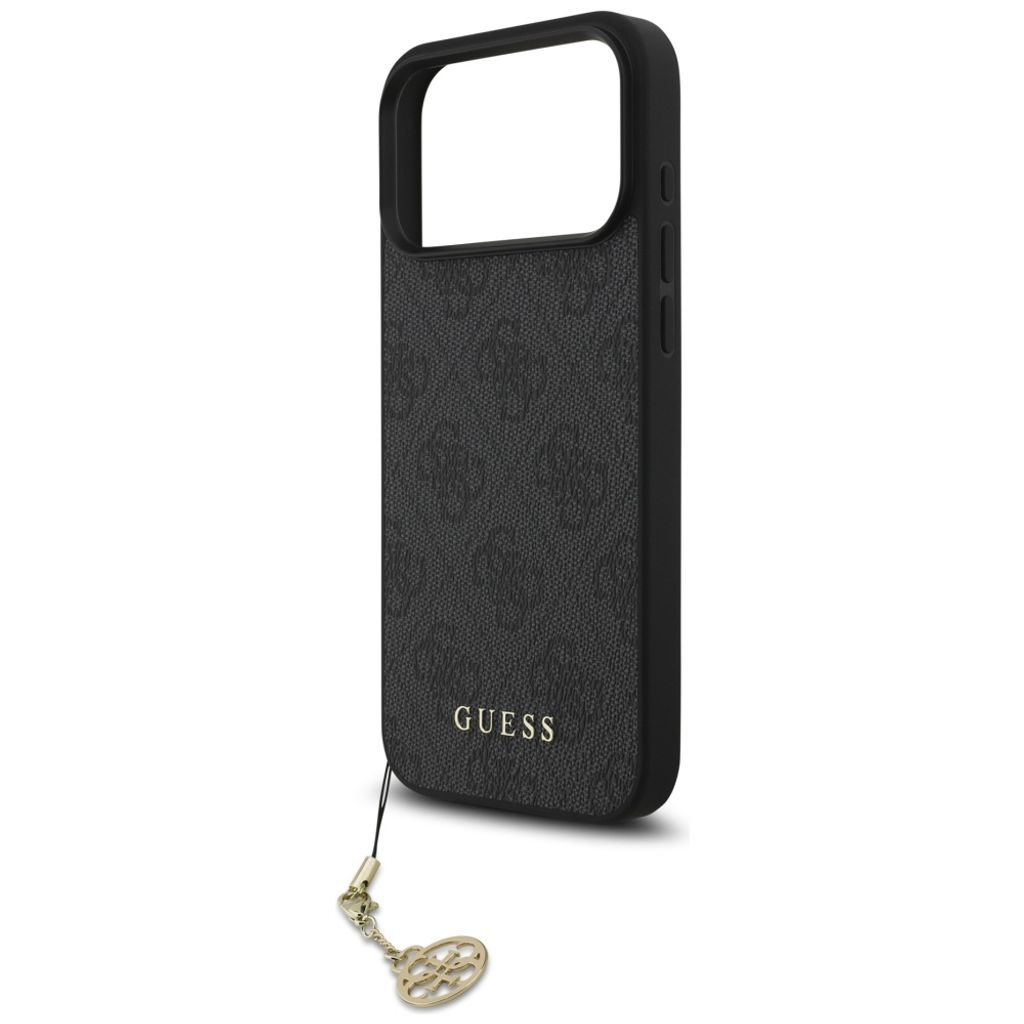 Guess 4G Charms Collection MagSafe -kuori till iPhone 17 Pro Max - Musta