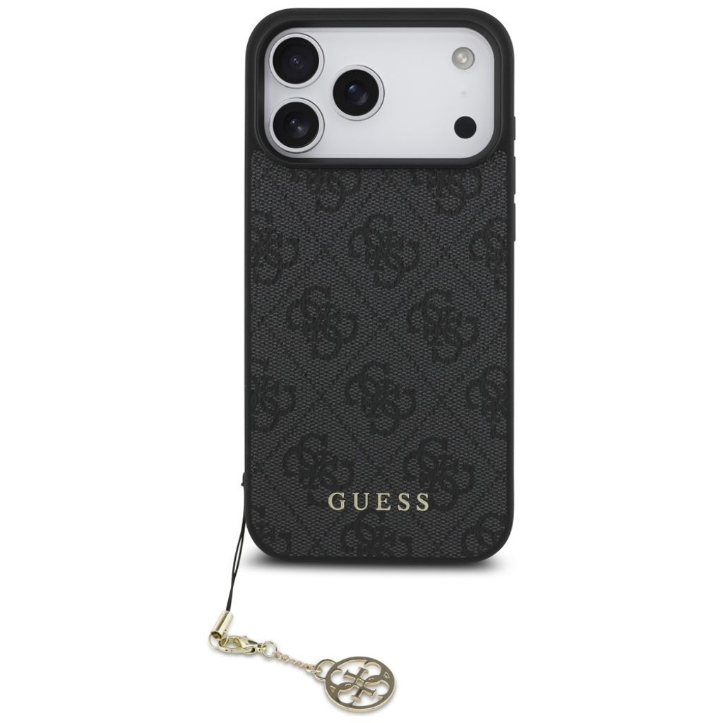 Guess 4G Charms Collection MagSafe -kuori till iPhone 17 Pro Max - Musta