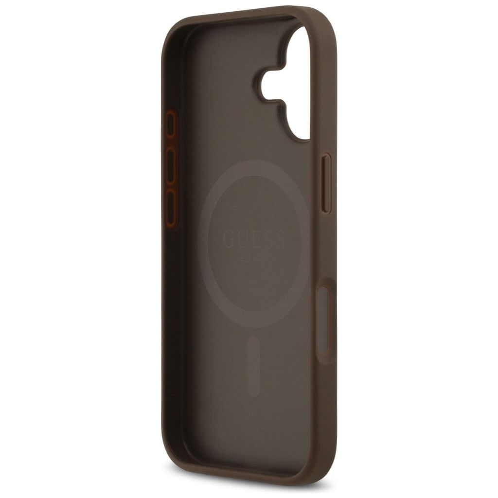 Guess 4G Circle Classic Logo MagSafe -kuori till iPhone 17 - Ruskea