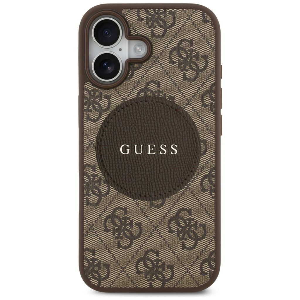 Guess 4G Circle Classic Logo MagSafe -kuori till iPhone 17 - Ruskea