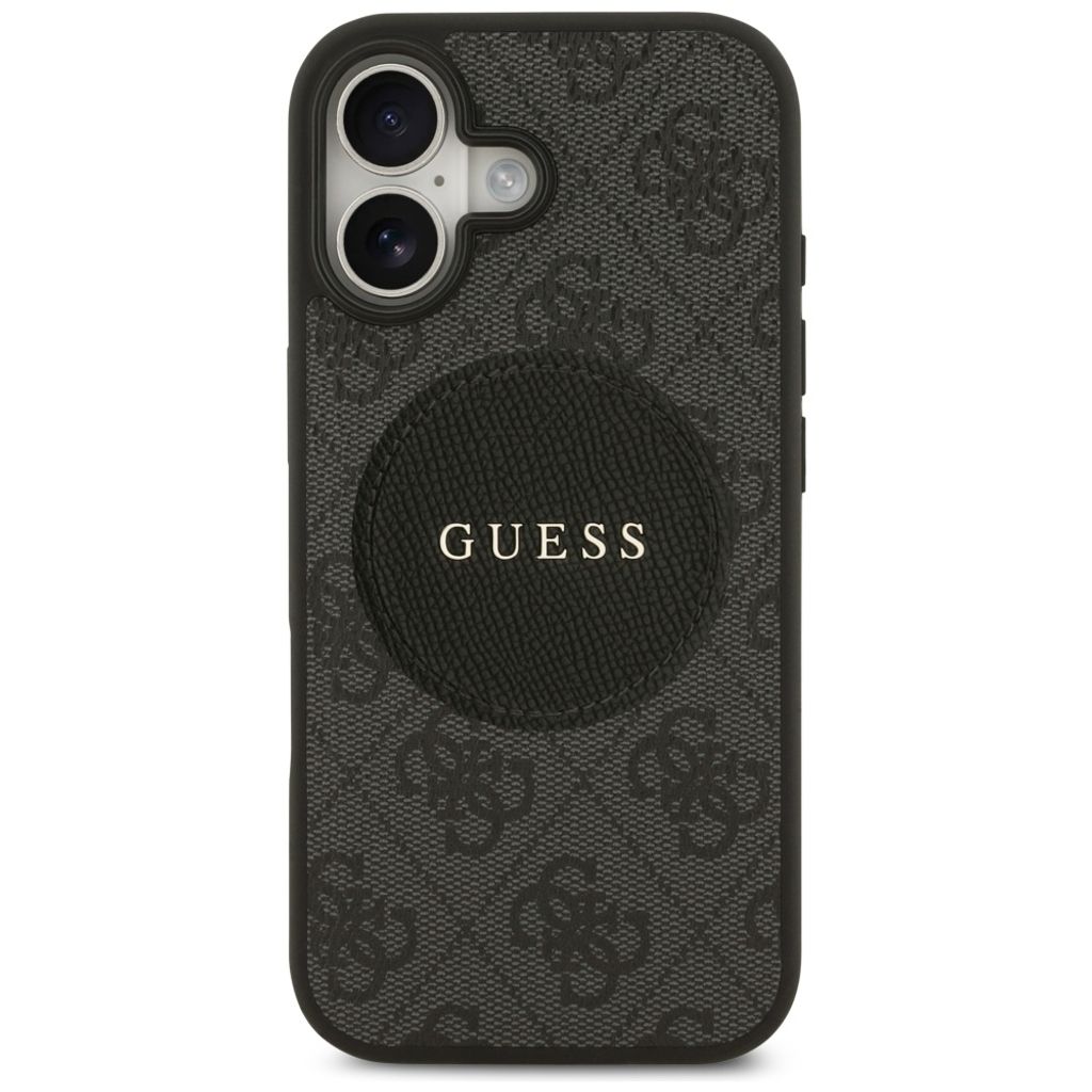 Guess 4G Circle Classic Logo MagSafe -kuori till iPhone 17 - Musta