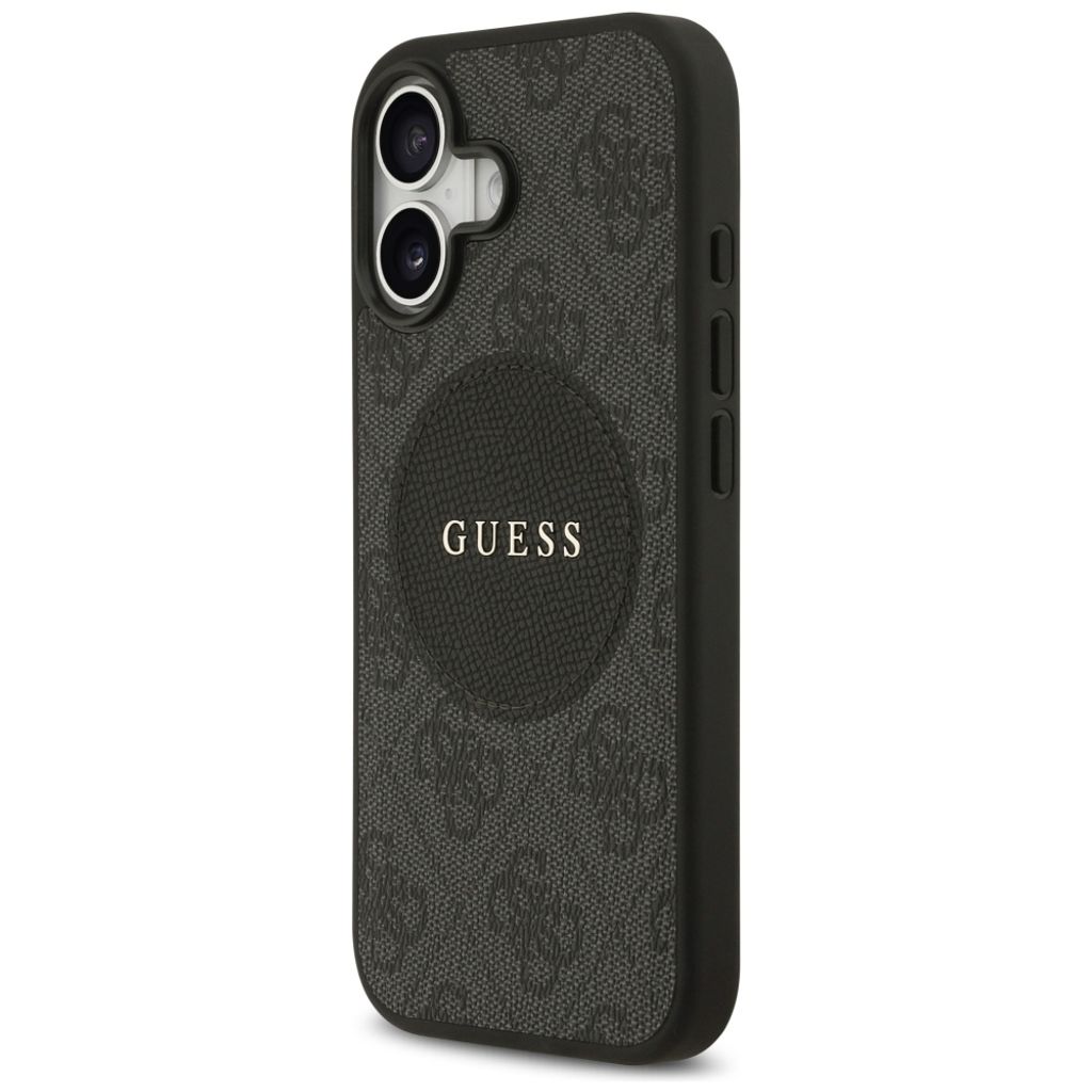 Guess 4G Circle Classic Logo MagSafe -kuori till iPhone 17 - Musta