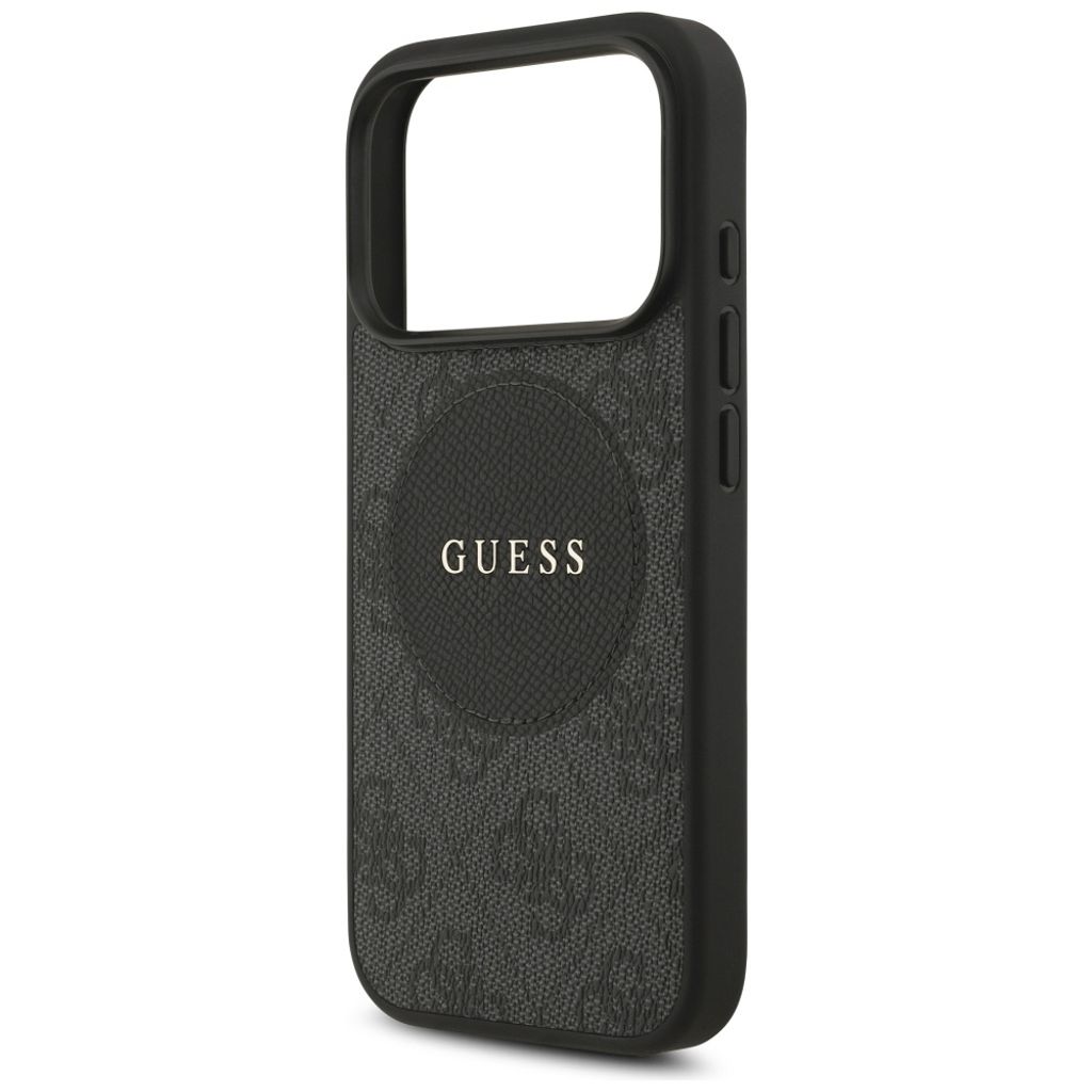 Guess 4G Circle Classic Logo MagSafe -kuori till iPhone 17 Pro - Musta