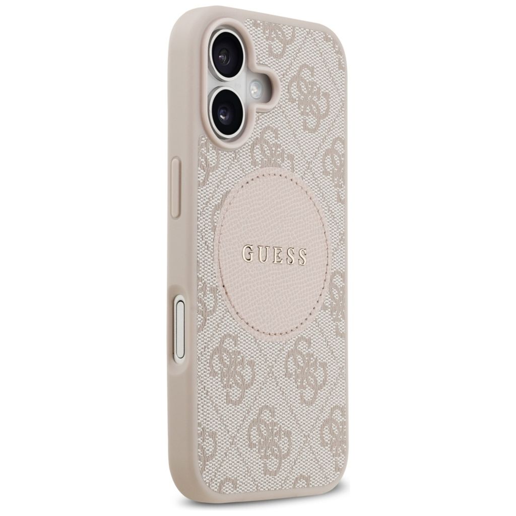 Guess 4G Circle Classic Logo MagSafe -kuori till iPhone 17 - Vaaleanpunainen